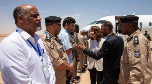 UN delegation visits Sebha